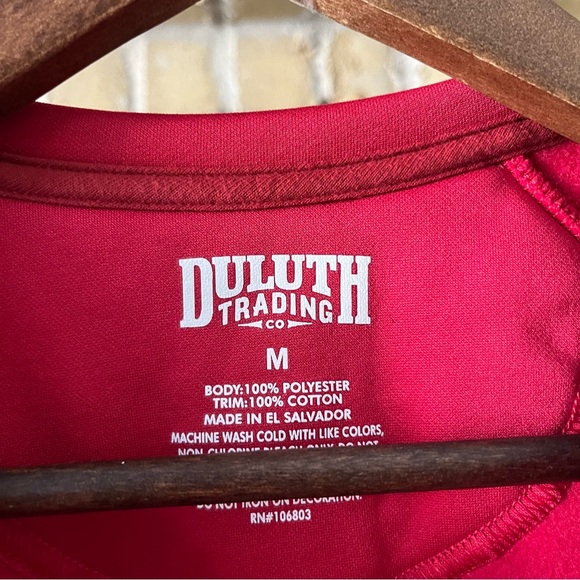 Duluth Trading Mens Logo Lightweight Sweatshirt Red Size Medium - Picture 5 of 6